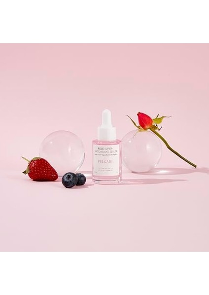 Pelcare Rose Super Antioksidan Serum | Meyve Antioksidanlı Gözenek Karşıtı Su Bazlı Serum (30 ml | 1 Oz) modelleri