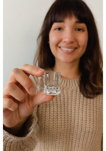 Ince Belli Kahve Yanı-Shot Bardağı 6 Parça fiyatları