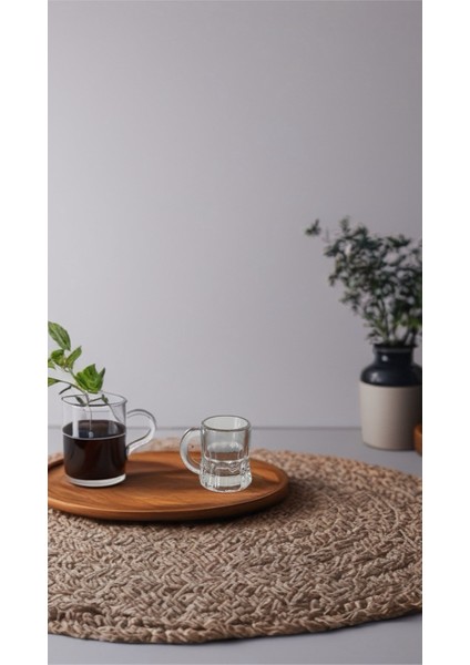 Ince Belli Kahve Yanı-Shot Bardağı 6 Parça fırsatları