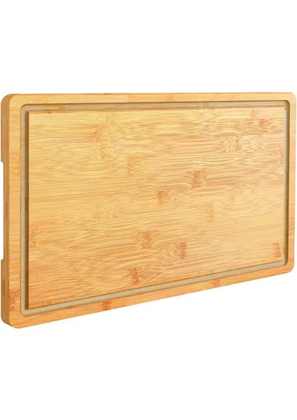 Bambu Steak Sunum Tahtası, Kesme Tahtası, Kalın Bambu, Farklı Ebatlarda (35X26X1.2 Cm)