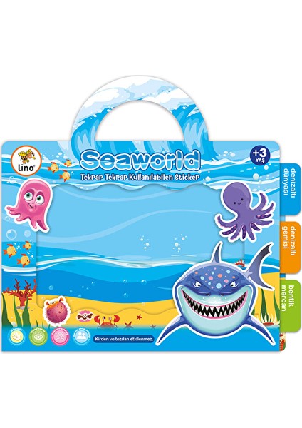 2 Adet Lino Sticker Seaworld