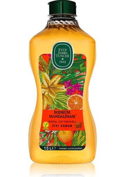3 Adet Eyüp Sabri Tuncer Sıvı Sabun Bodrum Mandalina 1500 ml fiyatları