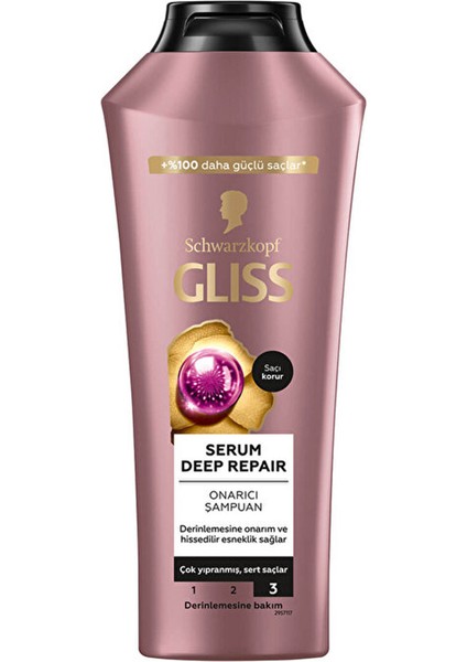 3 Adet Gliss Şampuan Serum Deep Repair 400 ml fiyatları