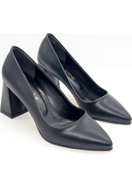 Alissa Stiletto Kadın Kalın Topuk Zarif Tasarım fırsatları