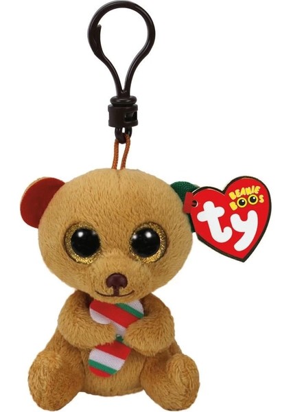 Ty Bella - Brown Bear W/candy Cane Peluş Anahtarlık fiyatları