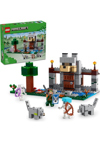 Minecraft Kurt 21261-8 Yaş ve Üzeri Oyunları Seven Çocuklar Için Iskelet Kaşif Içeren Yaratıcı Oyuncak Yapım Seti (312 Parça)