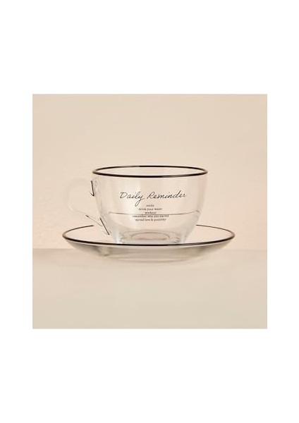 Daily Reminder 2&apos;li Çay Fincan Seti Siyah (240 Cc) modelleri