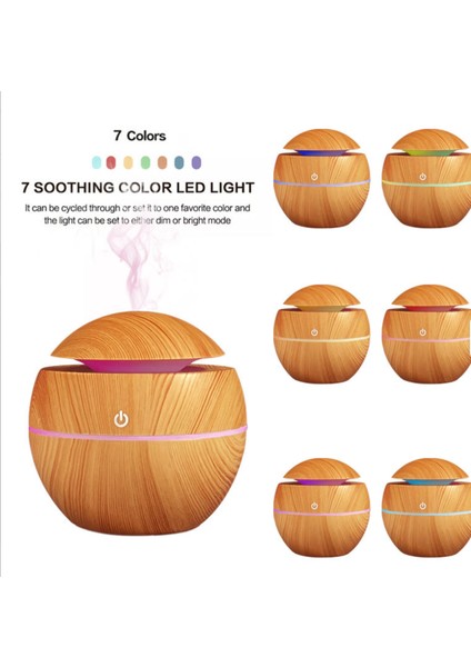 Küre Hava Nemlendirici Humidifer 7 Renk Rgb Gece Lambası Bebek ve Çocuk Odaları Için Menlendirici fiyatları