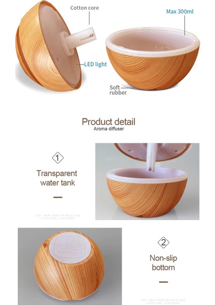 Küre Hava Nemlendirici Humidifer 7 Renk Rgb Gece Lambası Bebek ve Çocuk Odaları Için Menlendirici fırsatları