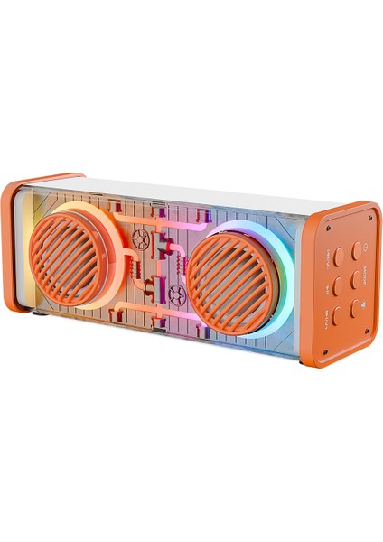 4 Adet Mikado MD-56BT Turuncu Beyaz Aux + USB + Bluetooth Destekli 10W 1500MAH Taşınabilir Speaker fiyatları