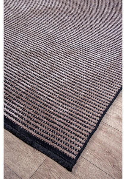 Bej Şönil Kilim Salon Oturma Çocuk Odası Hasır Yıkanabilir Yolluk Kaymaz Taban Halı Siyah fiyatları