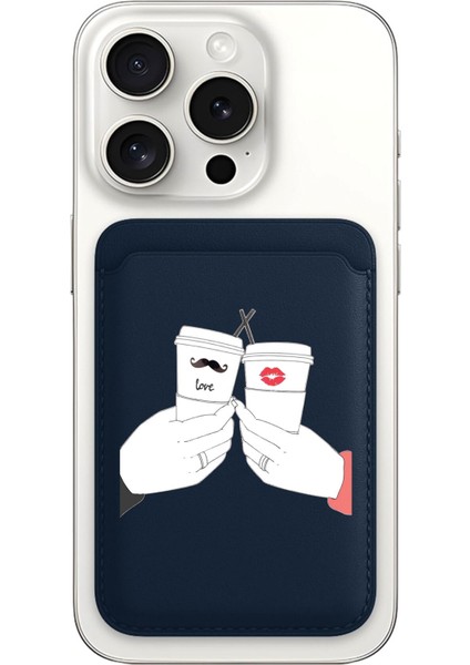 iPhone 11 12 13 14 15 16 17 Pro Max Plus Air Magsafe Mıknatıslı Lacivert Kartlık Canım Aşkım