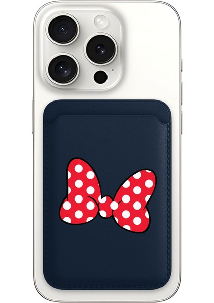 iPhone 11 12 13 14 15 16 17 Pro Max Plus Air Magsafe Mıknatıslı Lacivert Kartlık Minnieacc