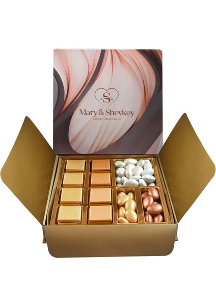 Mary & Shevkey Kadim Ağaç Luxury Hediyelik Spesiyal Çikolata Premium Kalite Çikolata Özel Tasarım Kutulu Madlen fiyatları