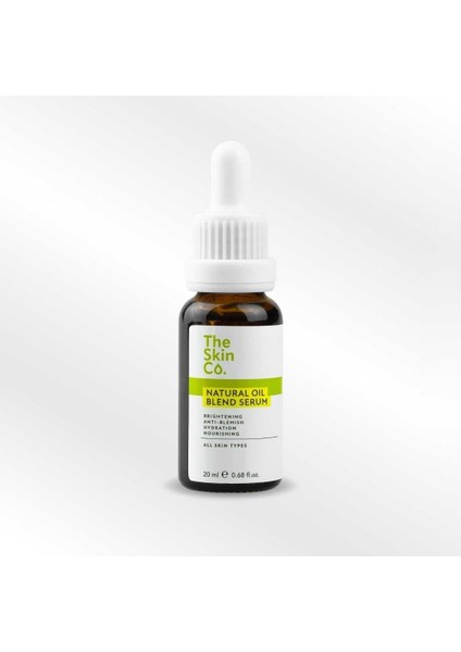 Görkito The Skin Co.%99,9 Doğal Yağ Karışımı Yoğun Nemlendirici & Aydınlatıcı Yüz Serumu 20 ml