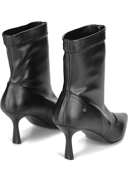 Celeste Siyah Cilt Esnek Yumuşak Kaymaz Taban (7cm) Streç Bot indirimleri