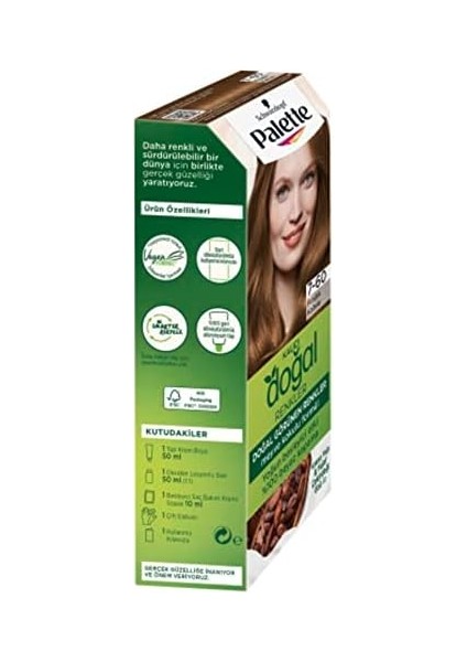 Palette Kalıcı Doğal Renkler Saç Boyası 7-60 Fındık Kahve modelleri