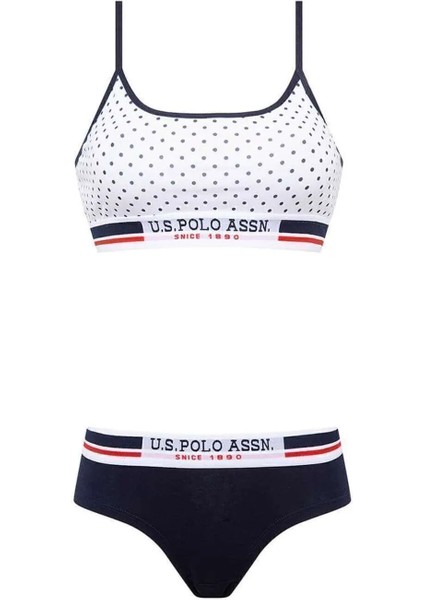 Us Polo Assn Kadın Büstiyer Slip Takım 66252 Beyaz fiyatları