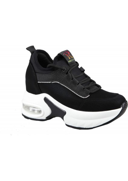 24K300-2 Dolgu Topuk Siyah Kadın Sneakers fiyatları