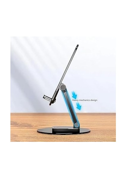 Masaüstü Telefon Tablet Tutucu Stand Taşınabilir Portatif Metal Taban 360 Derece Dönebilir fiyatları