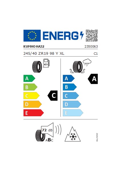 245/40R19 98Y Xl Solus 4s HA32 4 Mevsim Oto Lastiği ( Üretim Yılı: 2025 ) fırsatları