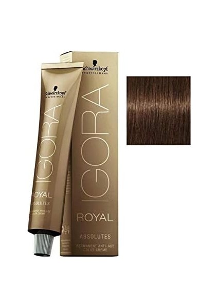 Schwarzkopf-Igora Royal Absolutes 8-60 Açık Kumral Çikolata Doğal (Oksidansız)