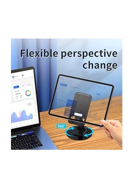 Masaüstü Telefon Tablet Tutucu Stand Taşınabilir Portatif Metal Taban 360 Derece Dönebilir indirimleri