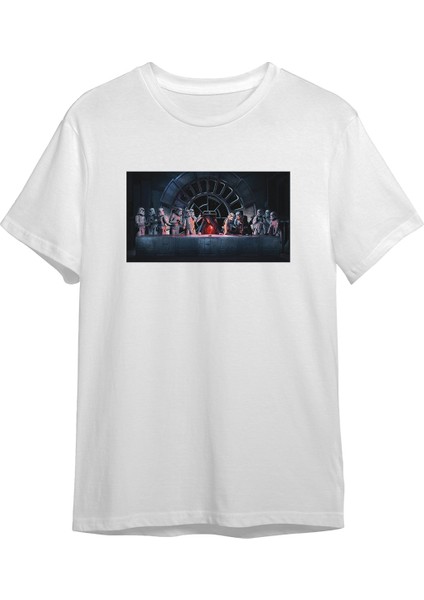Star Wars Last Supper Tişört - Beyaz