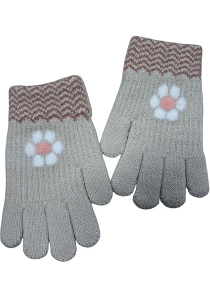 Kitti 4-8 Yaş Kız Çocuk Yumuşak Sevimli Eldiven
