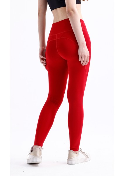 Spor Tayt Çift Cepli Yüksek Bel Esnek ve Toparlayıcı Kadın Tayt indirimleri