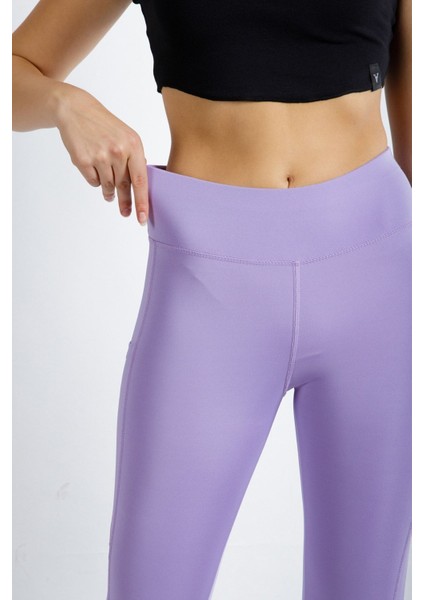 Spor Tayt Çift Cepli Yüksek Bel Esnek ve Toparlayıcı Kadın Tayt