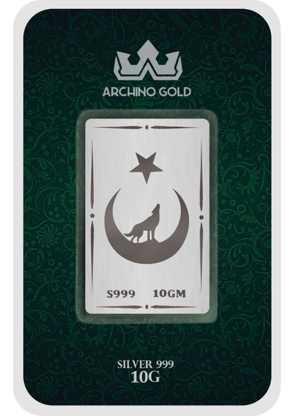 Özgürlüğün ve Gücün Simgesi Olan Türkiye ve Kurt Temalı Hediyelik 10 Gram 999 Ayar Gümüş KÜLÇESI-769 fiyatları