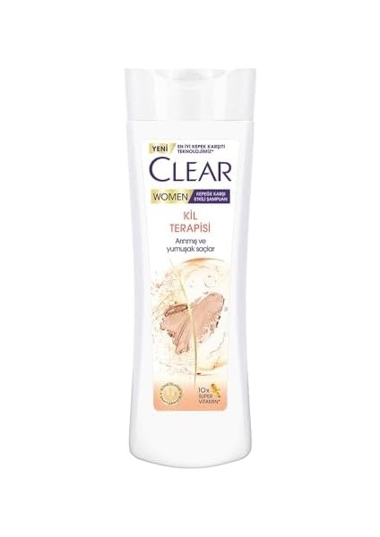 Clear Women Kil Terapisi Arınmış ve Yumuşak Saçlar Kepeğe Karşı Etkili Şampuan 350 ml