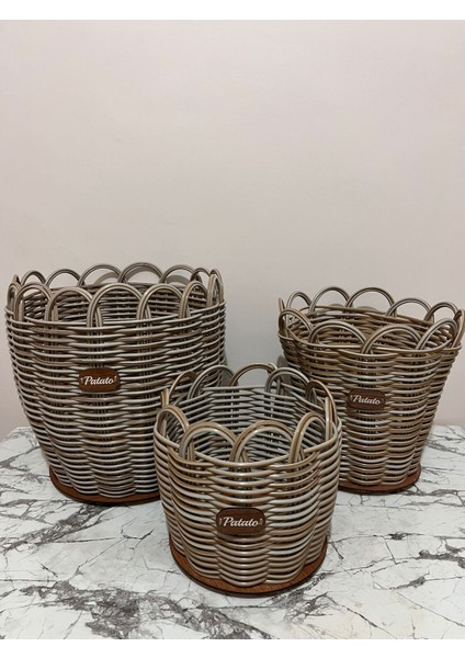 Raddancore Premium Üçlü Patateslik/patates Sepeti Seti indirimleri