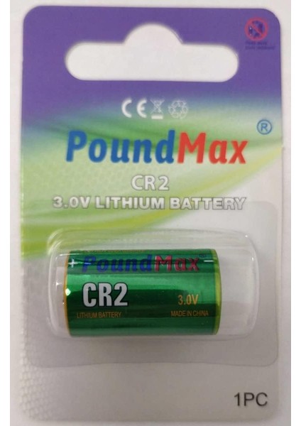 Lityum Cr-2 (CR17355, Cr-2m, Dlcr2, Kcr2, 6206) Özel Pil, 3V | 1x 1-Paket