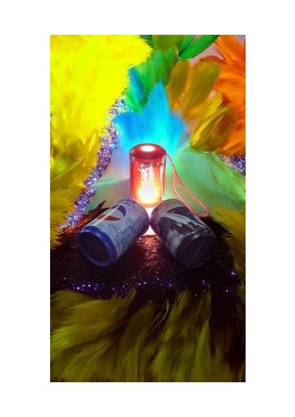 Güneş Enerjisi Ile De Dolabilen Radyolu Flash Bellek ve Hafıza Kart Destekli Süper Güçlü El Fenerli Bluetooth Speaker Şarj Edilebilir Hoparlör Bass Ses Çok Iyi (Yeşil ve Toplu) modelleri