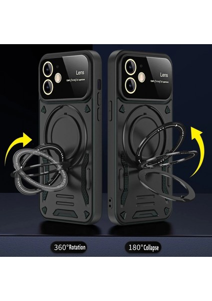 iPhone 11 Kılıf Joy Lens Standlı Kapak - Siyah fiyatları
