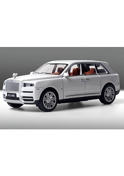 Metal Buhar Atan LED Işıklı Ses Efektli 1:22 Ölçek Rolls Royce Model Jip Araba Diecast Koleksiyonluk Hediyelik Çık Bırak (Beyaz) indirimleri