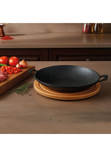 Vento 34 cm Döküm Sac Kavurma Gözleme Tavası