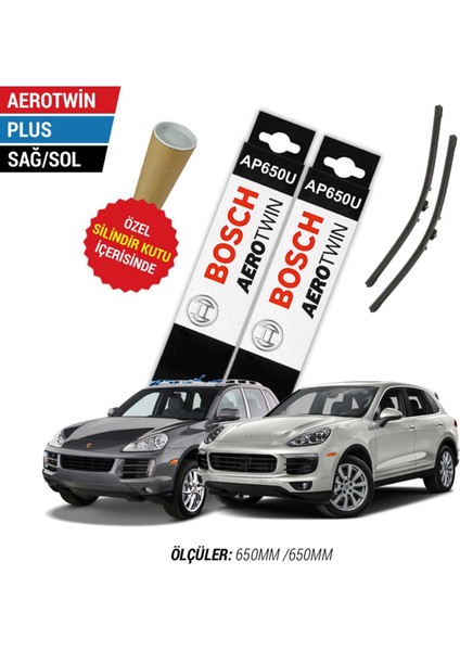 Porsche Cayenne 2014 Model Silecek Takımı Ön Bosch Aerotwin Plus