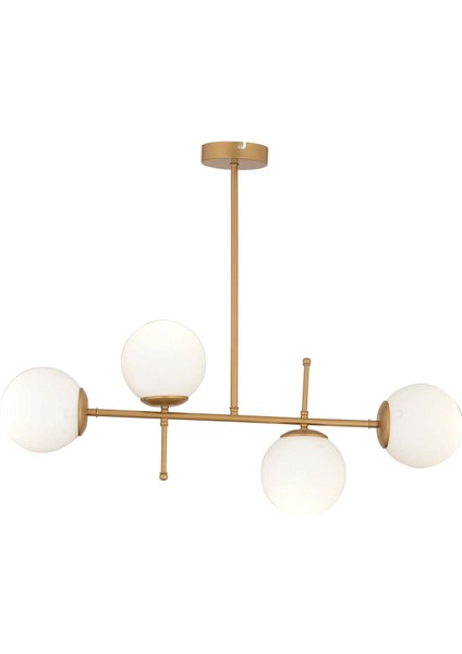 Casual 4'lü Avize Bronz