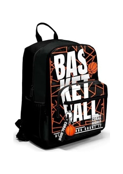 Dört Bölmeli Siyah Basketbol Ortaokul Çantası - Erkek Çocuk fiyatları