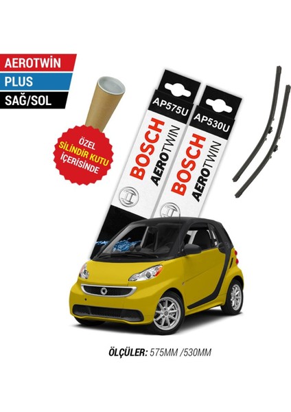 Smart Fortwo 2008 Model Silecek Takımı Ön Bosch Aerotwin Plus