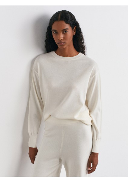 10633 Bisiklet Yaka Yünlü Basic Triko Kazak