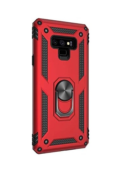 Galaxy 9 Için Kılıf Military Ring Holder Kırmızı [galaxy 9 ile Uyumlu Kılıf - Kırmızı] modelleri