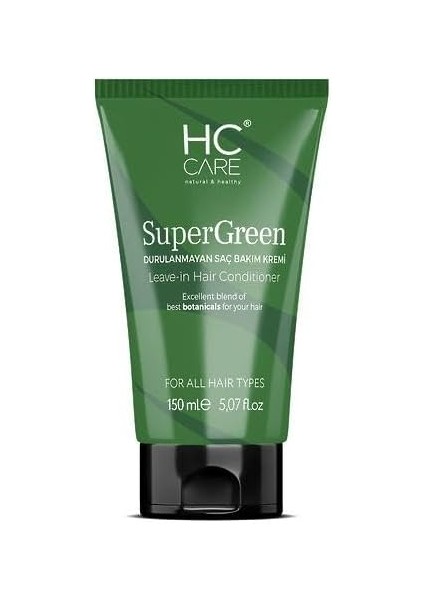 Hc Care Hc Super Green - Durulanmayan Saç Bakım Kremi - 150 ml