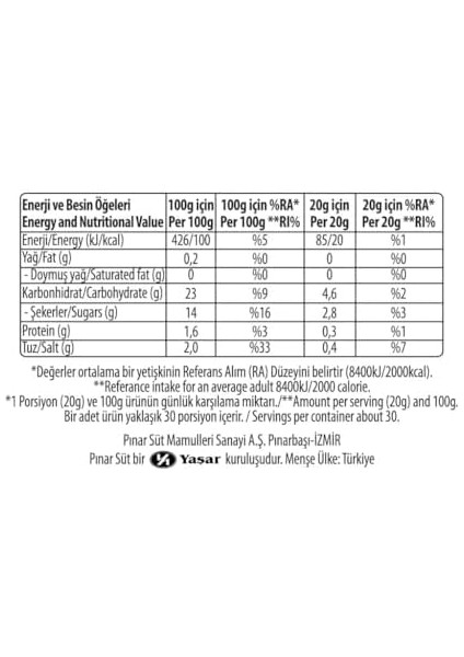 Pınar Ketçap 600 gr fiyatları