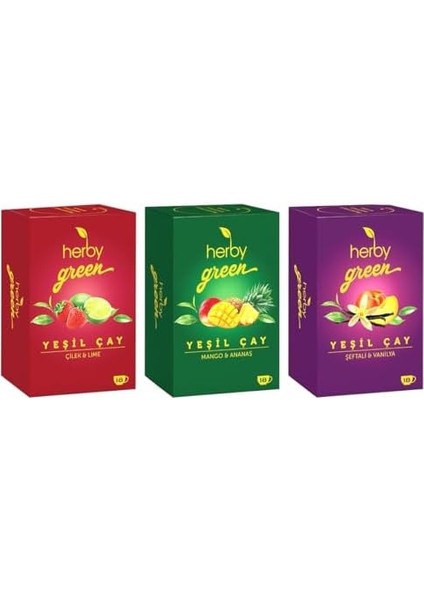 Herby Yeşil Çay Deneme Paketi x 3 Adet