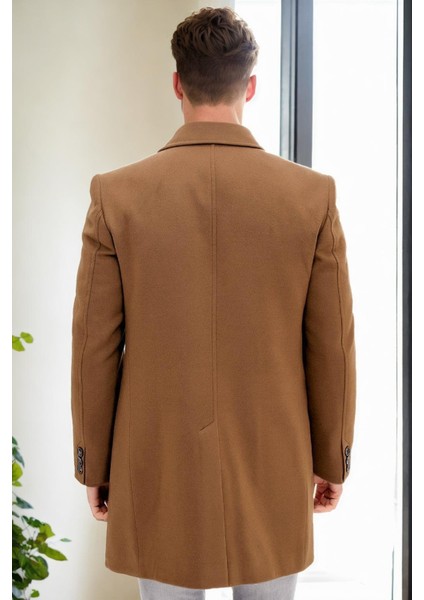 PLT9365 Dewberry Erkek Palto-Camel fiyatları