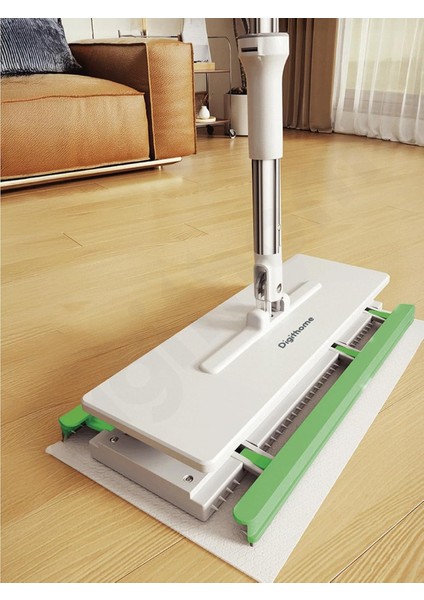 One Click Akıllı Mop Paleti Xl 32CM Tembel Mop El Değmeden Islak Havlu ve Bez Kullan At Otomatik DGT-101